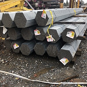 Galvanized Steel Round Tubing 1.029″ x 240″ 14 Gauge Tube Steel Pipe
